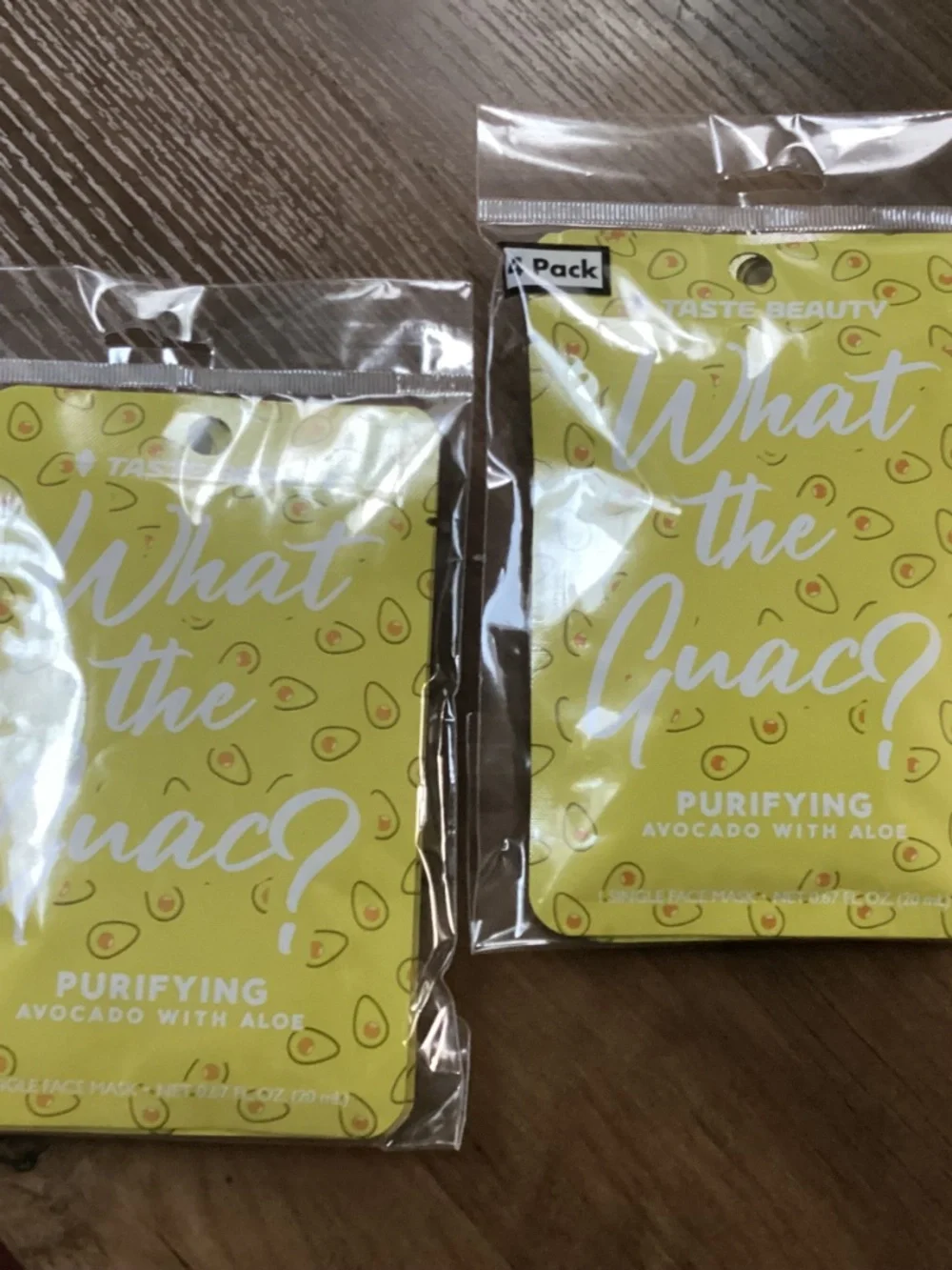 Taste Beauty What The Guac? Purifying Avocado With Aloe Face Mask Bundle 8 total